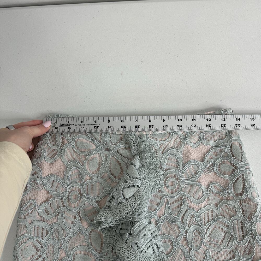 Alexis Women Skirt Set Small Blue Pastel Lace Midi Ruffle Fairy Dainty Whimy Y2K - Picture 5 of 16